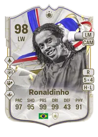 Ronaldinho Greats of the Game Icon 98 Overall Rating