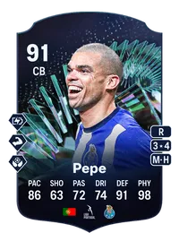 Pepe TEAM OF THE SEASON MOMENTS 91 Overall Rating