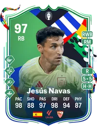 Jesús Navas UEFA EURO Path to Glory 97 Overall Rating