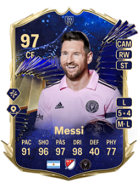 Lionel Messi Team of the Year 97 Overall Rating