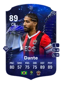 Dante TOTY Honourable Mentions 89 Overall Rating