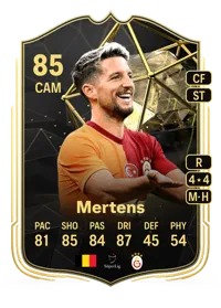 Dries Mertens Team of the Week 85 Overall Rating