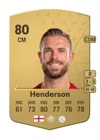 Jordan Henderson Common 80 Overall Rating