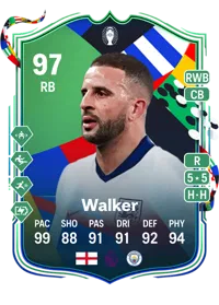 Kyle Walker UEFA EURO Path to Glory 97 Overall Rating