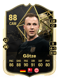 Mario Götze Team of the Week 88 Overall Rating