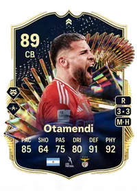 Nicolás Otamendi TOTS Live 89 Overall Rating