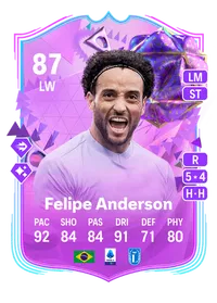 Felipe Anderson Ultimate Birthday 87 Overall Rating