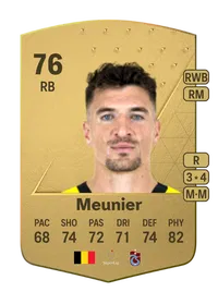 Thomas Meunier Common 76 Overall Rating