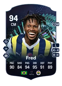 Fred TEAM OF THE SEASON MOMENTS 94 Overall Rating