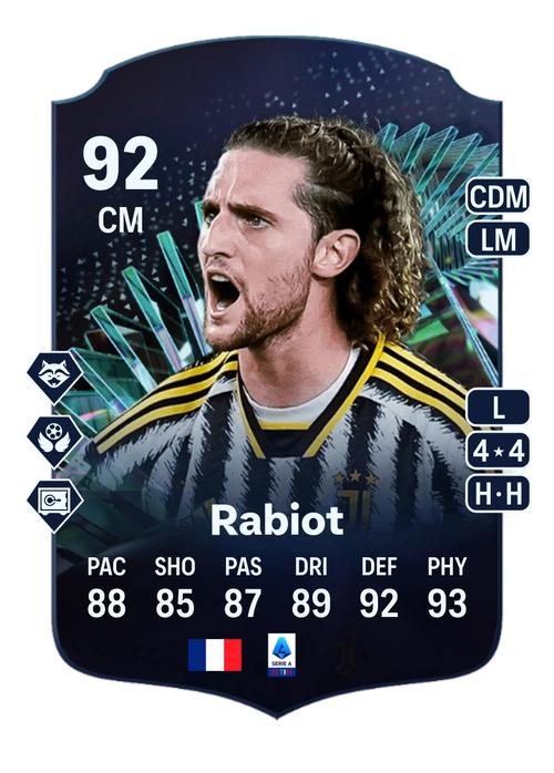 EA FC 24 Adrien Rabiot 92