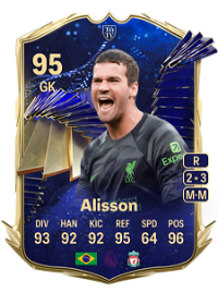 Alisson Team of the Year 95 Overall Rating