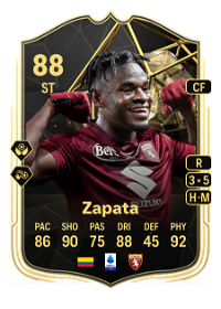 Duván Zapata Team of the Week 88 Overall Rating