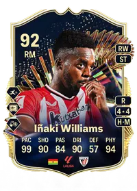 Iñaki Williams Team of the Season 92 Overall Rating