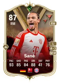 Leroy Sané Ultimate Dynasties 87 Overall Rating