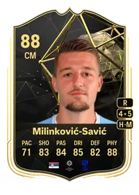 Sergej Milinković-Savić Team of the Week 88 Overall Rating