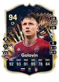 Alexandr Golovin Team of the Season 94 Overall Rating