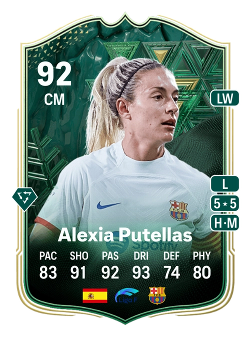 Alexia Putellas Winter Wildcards EA FC 24 - 92 - Rating and Price ...