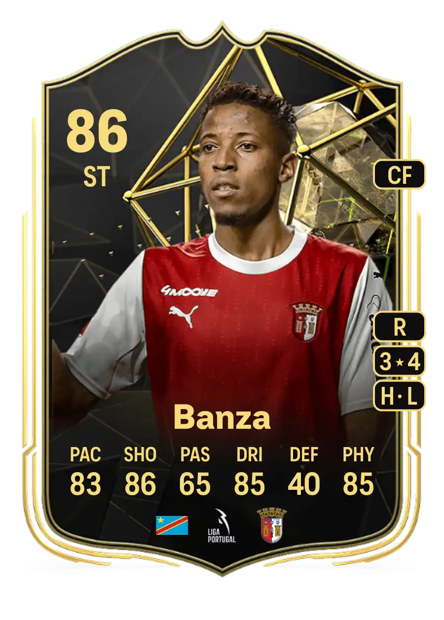 Simon Banza Team of the Week 86 Overall Rating