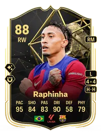 Raphinha Team of the Week 88 Overall Rating