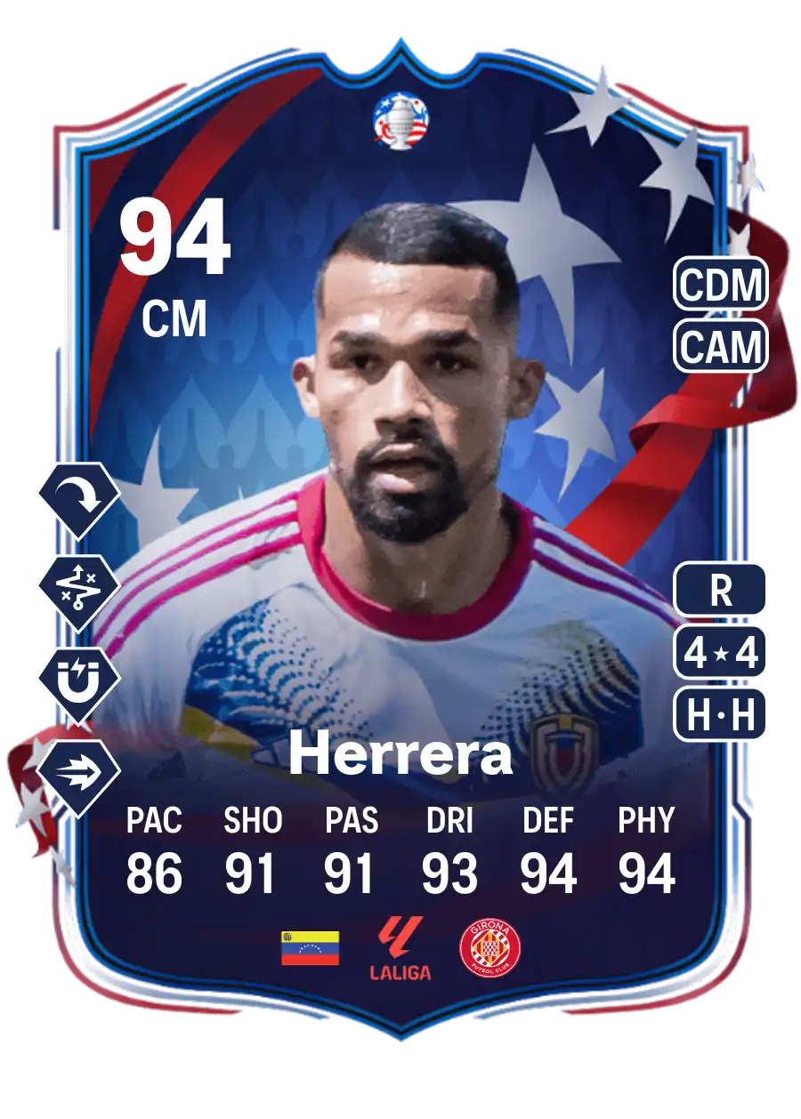 Yangel Herrera Copa América Path to Glory 94 Overall Rating