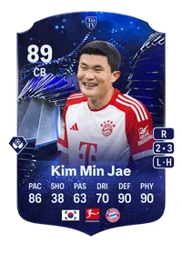 Kim Min Jae TOTY HONOURABLE MENTIONS 89 Overall Rating