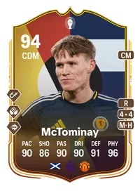 Scott McTominay UEFA EURO Make Your Mark Plus 94 Overall Rating