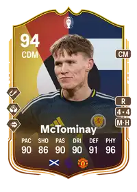 Scott McTominay UEFA EURO Make Your Mark 94 Overall Rating