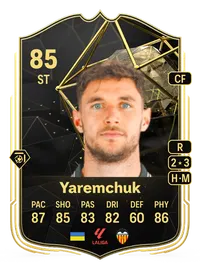 Roman Yaremchuk Team of the Week 85 Overall Rating