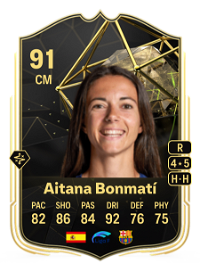 Aitana Bonmatí Team of the Week 91 Overall Rating