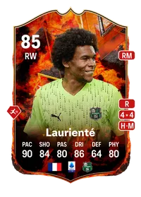 Armand Laurienté FC Versus Fire 85 Overall Rating