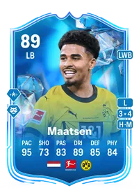 Ian Maatsen Fantasy FC 89 Overall Rating