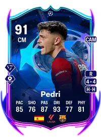 Pedri UCL Road to the Final 91 Overall Rating