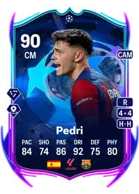 Pedri UCL Road to the Final 90 Overall Rating