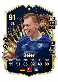 Maximilian Beier TOTS Live 91 Overall Rating