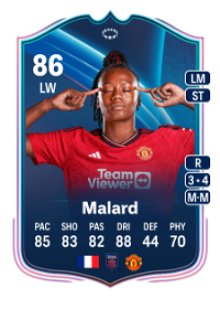Melvine Malard UWCL Road to the Knockouts 86 Overall Rating