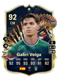 Gabri Veiga TOTS Live 92 Overall Rating