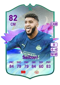 Ismael Saibari In-Progress Future Stars Evolution 82 Overall Rating