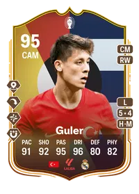 Arda Guler UEFA EURO Make Your Mark Plus 95 Overall Rating