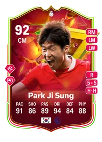 Park Ji Sung GOLAZO Hero 92 Overall Rating