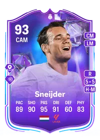 Wesley Sneijder Fantasy FC Hero 93 Overall Rating