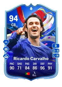 Ricardo Carvalho Greats of the Game Hero 94 Overall Rating