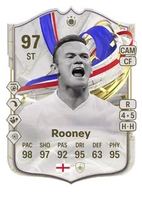 Wayne Rooney Greats of the Game Icon 97 Overall Rating