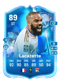 Alexandre Lacazette Fantasy FC 89 Overall Rating