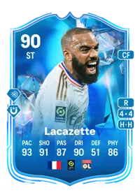 Alexandre Lacazette Fantasy FC 90 Overall Rating