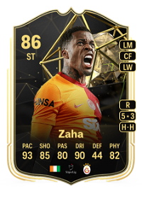 Wilfried Zaha Team of the Week 86 Overall Rating