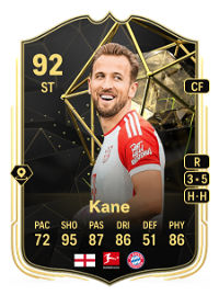 Harry Kane Team of the Week 92 Overall Rating