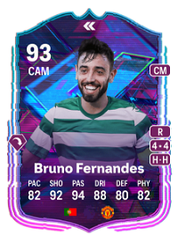 Bruno Fernandes Flashback Player 93 Overall Rating