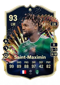 Allan Saint-Maximin TOTS Live 93 Overall Rating