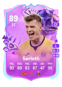 Alexander Sørloth Ultimate Birthday 89 Overall Rating