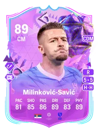 Sergej Milinković-Savić Ultimate Birthday 89 Overall Rating